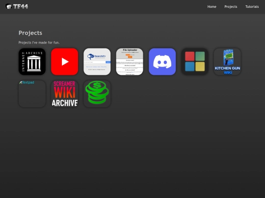 projects screenshot