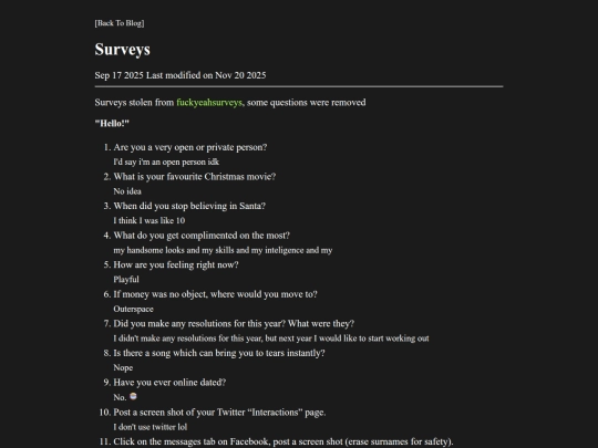 Blog/Surveys9-17-2025 screenshot