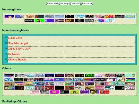 Homepages/Links/Buttons screenshot