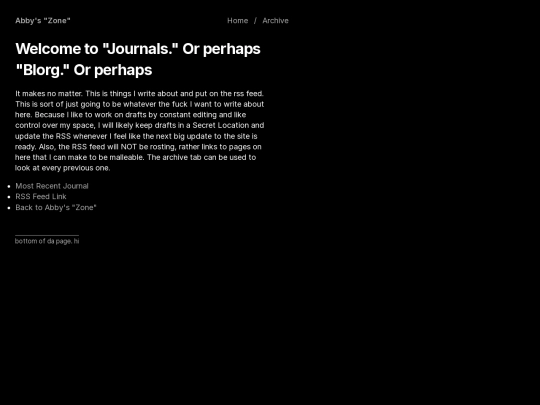Journals screenshot