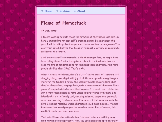 blog/posts/2025-10-19-Flame-of-Homestuck screenshot