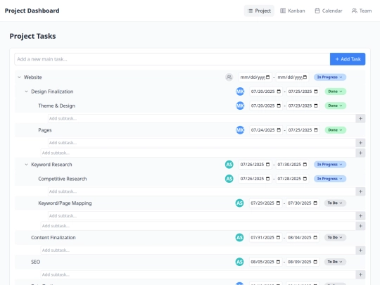 Tools/beproject screenshot