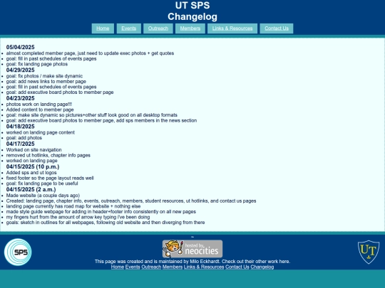 changelog screenshot