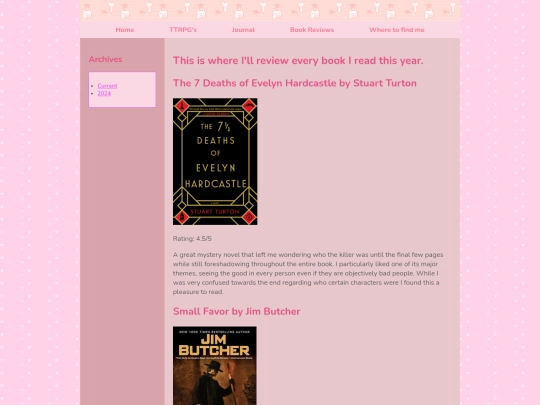 Book Reviews/bookreviews screenshot