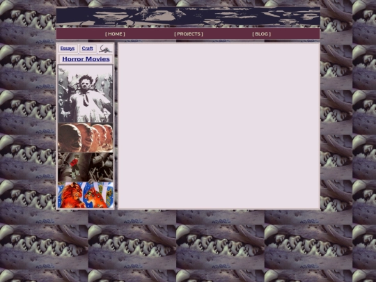 Blog/Essays screenshot