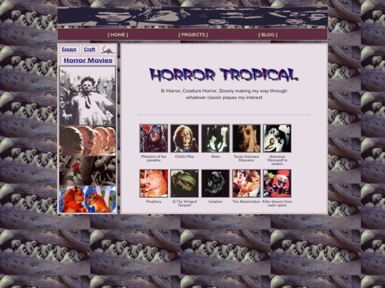 Blog/Horror screenshot