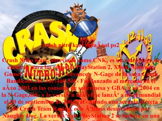 rayman/crash nitro kart/crash nitro kart screenshot