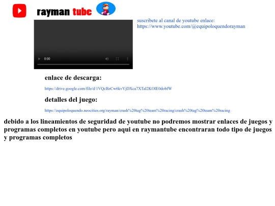 rayman/raymantube/shadow screenshot