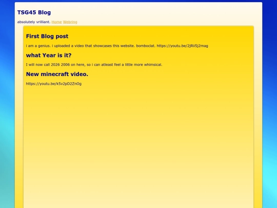 tsgblog screenshot