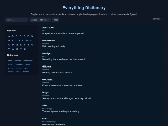 index screenshot