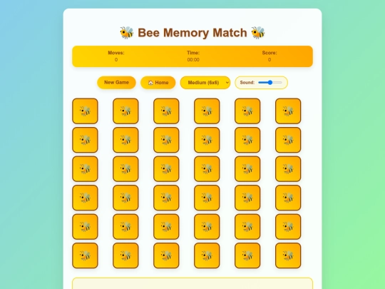 bee-memory screenshot