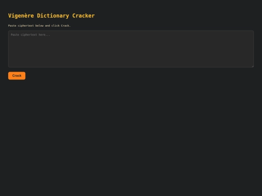 cipher/vigcrack screenshot