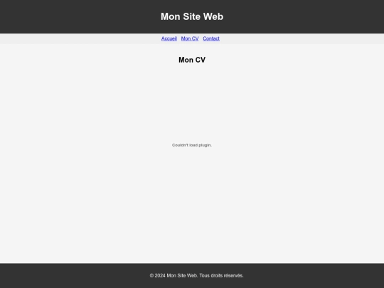 MonCV screenshot
