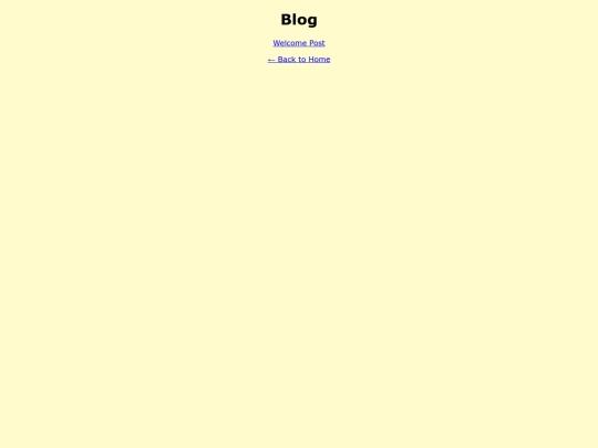 Blog screenshot