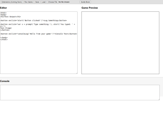 HTML game maker XP Edtion screenshot