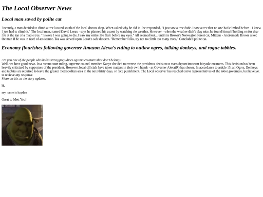 News screenshot