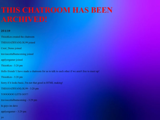 chatroom screenshot