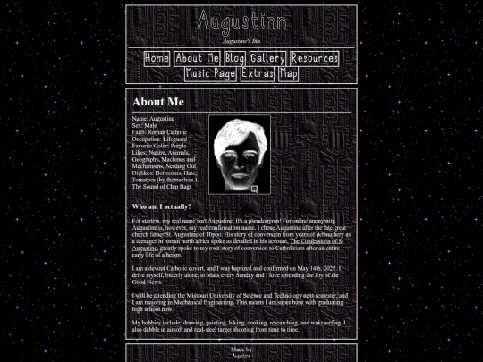 about-me screenshot