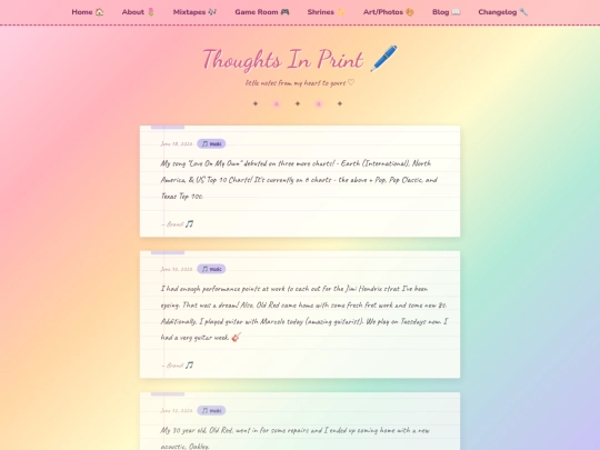 blog screenshot