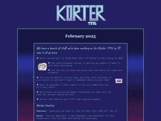 devlog-february screenshot