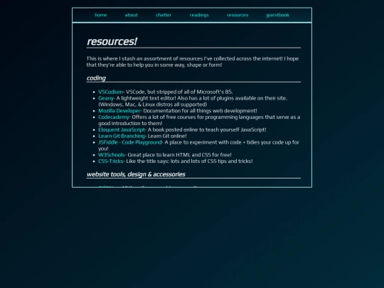 resources screenshot