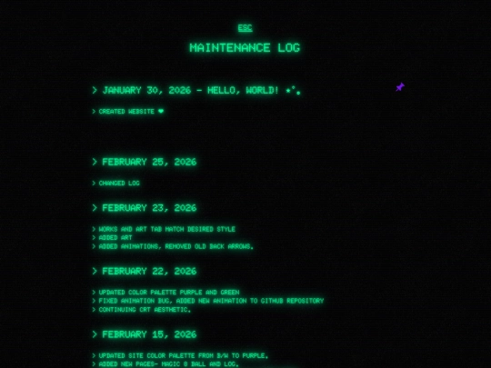 log screenshot
