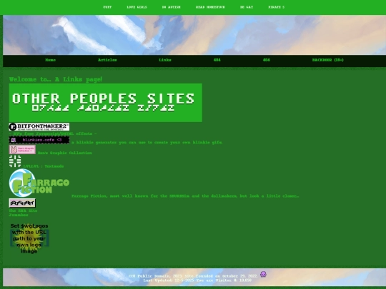 links screenshot