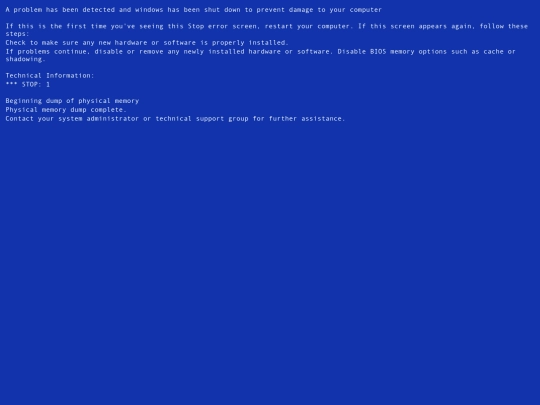 crash screenshot