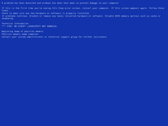 errors/noscript screenshot