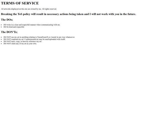 pages/tos screenshot