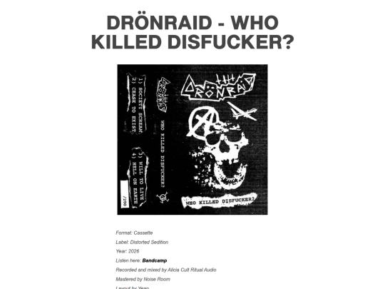reviews/dronraid-whokilleddisfucker screenshot