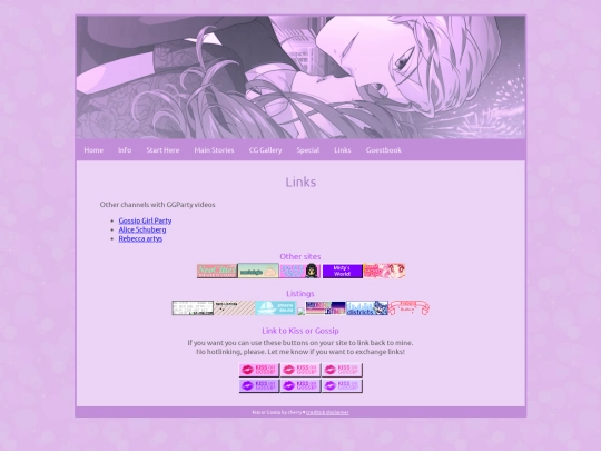 links screenshot
