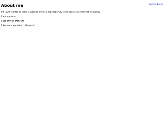 aboutme screenshot