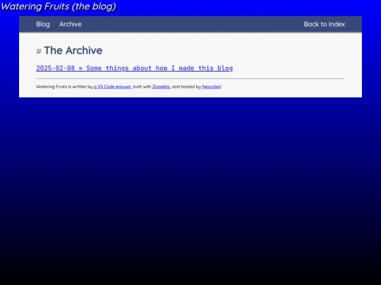 archive screenshot