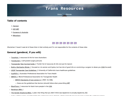 pages/bookmarks/trans-resources screenshot