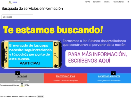 hvma/inicio screenshot