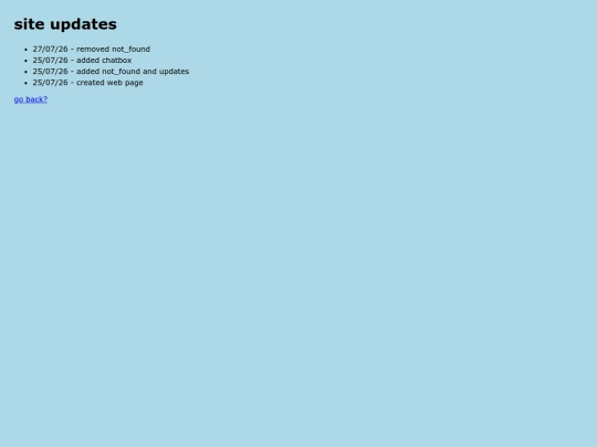 updates screenshot