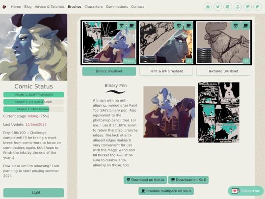 brushes screenshot