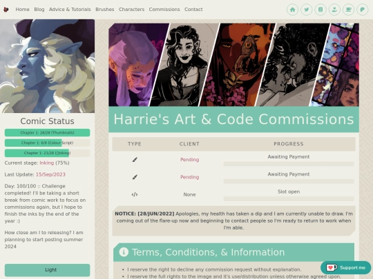 commissions screenshot