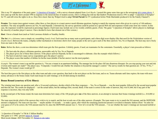 gameshow/Dilemma screenshot