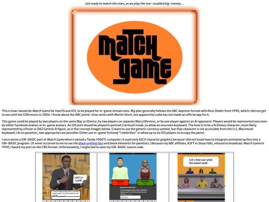 gameshow/MatchGame screenshot
