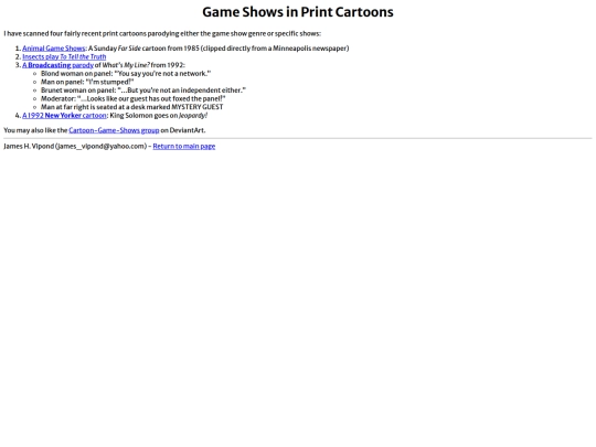 gameshow/cartoons screenshot