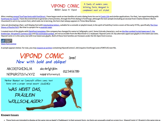 miscellany/comicfont screenshot