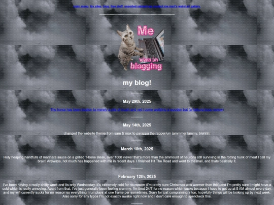 Blog screenshot