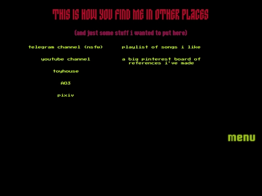 links screenshot