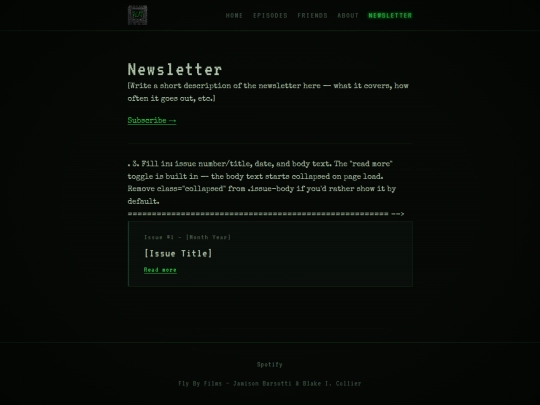 newsletter screenshot
