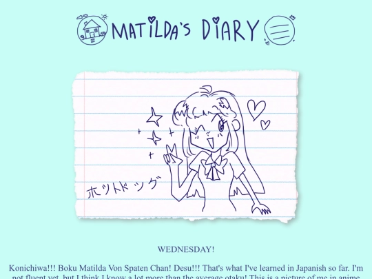 matildas diary/matildasdiary1 screenshot