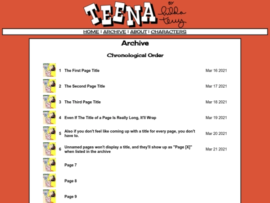 archive screenshot