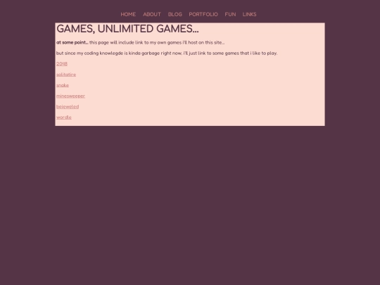 fun/games screenshot