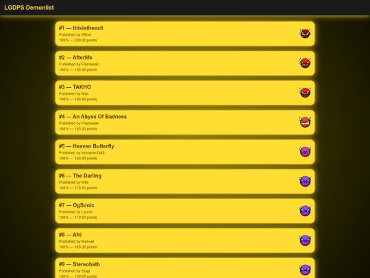 index screenshot